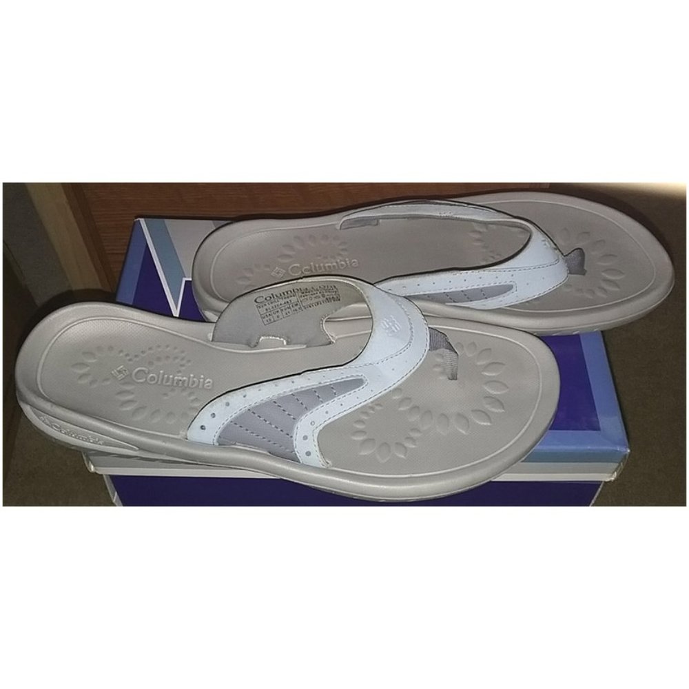 Blue & Grey Flip Flops size 11